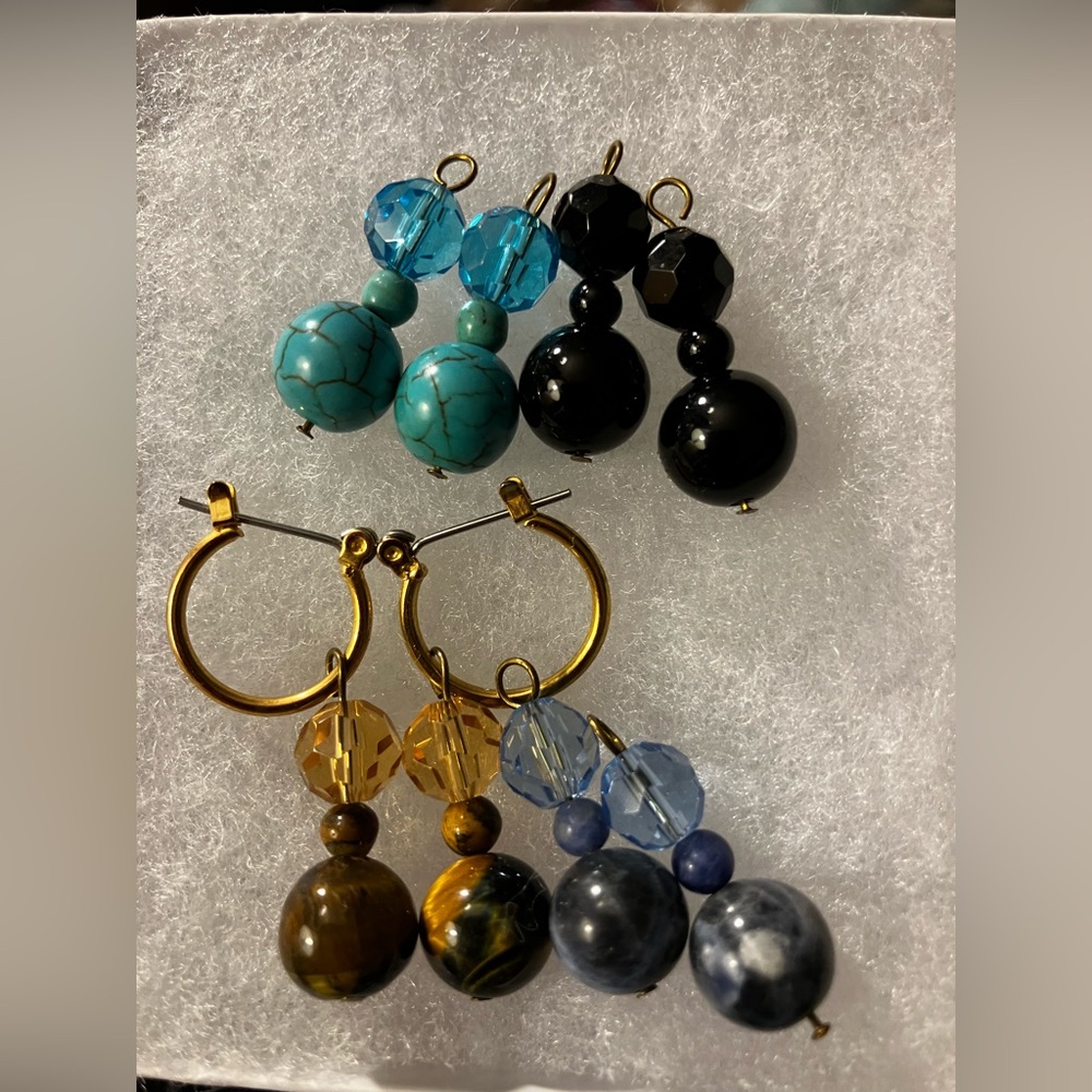Vintage 5 Pair Earring Set - Picture 1 of 3
